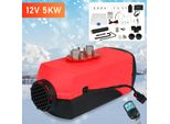 Tolletour 5KW Riscaldatore D'aria Diesel, 12V Riscaldatore Di Parcheggio Diesel, Riscaldatore Di Aria Diesel, Riscaldatore Di Aria Di Parcheggio Per Auto Camion Camper Bus Con Interruttore Lcd