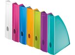 Cartella Per Riviste Leitz Wow Din A4 Plastica Verde Metallizzata