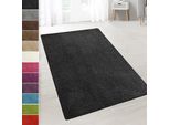 Tappeto Shaggy A Pelo Alto Nero 200 X 290 Cm