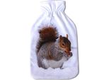 Coperchio Per Borsa Dell'acqua Calda Con Stampa Fotografica Per Tutte Le Borse Dell'acqua Calda Standard Da 2 Litri, In Molte Varianti ( Selezione: Scoiattolo )
