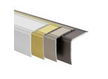 Profilo Per Bordi A Gradini Integrale Incl. Materiale Di Montaggio Forma A L 35X30 Mm Lunghezza: 100 Cm Autoadesivo Argento