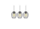 Pendelleuchte, Schwarz, 3Xe27 Max. 60W Exkl.