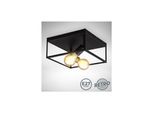 Deckenleuchte, Schwarz, 2Xe27 Max. 60W Exkl.