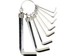 Easy Work 32009 Set Di Chiavi Esagonali, Argento, 8 Pezzi (1 Set)