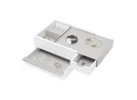 Umbra STOWIT Schmuckkasten 290245-670 in White/Nickel Design Schmuckbox Etui Aufbewahrung