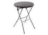 Vcm Klapptisch Partytisch Stehtisch Braun Klappbar Bistrotisch Bartisch 110 Cm Rund Ø 80 Cm