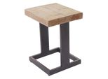 Sitzhocker MCW-A15, Hocker FußHocker Holzhocker, Tanne Holz Rustikal Massiv Mvg-Zertifiziert 48X36X32Cm