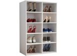 Vcm Holz Schuhregal MaßE Ca. H. 84 X B. 55 X T. 30 Cm Schuhkommode Mit 10 FäCher Schuhschrank - Hinsol M