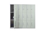 SchließFach Preston T829, SchließFachschrank Wertfachschrank Spind, Metall 18 FäCher ~ GrüN