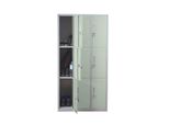 SchließFach Preston T829, SchließFachschrank Wertfachschrank Spind, Metall 9 FäCher ~ GrüN