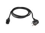 as-Schwabe Schutzkontakt/Geräte C13 Netzkabel Warmgeräte 2,0 m schwarz, 1 St.