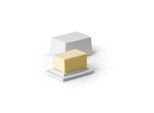 Continenta Gmbh Butterdose FüR 125G Butter, Keramik Weiß 9,5X7X6Cm 3925
