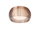 Brilliant Lampe Relax Deckenleuchte 50Cm Bronze/Chrom 2X A60, E27, 30W, G.F. Normallampen N. Ent. FüR Led-Leuchtmittel Geeignet Dimmbar Bei Verwendung Geeigneter Leuchtmittel