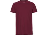 Neutral O61001 | Maglietta Uomo Aderente + Gots - Colore: Bordeaux - Taglia: Xl