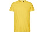 Neutral O61001 | Maglietta Uomo Aderente + Gots - Colore: Giallo - Taglia: 3XL
