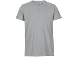Neutral O61001 | Maglietta Uomo Aderente + Gots - Colore: Grigio Sportivo - Taglia: 5XL
