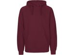 Neutral O63101 | Felpa Con Cappuccio Da Uomo / Felpa Con Cappuccio / 100% Cotone Equosolidale - Colore: Bordeaux - Taglia: 3XL