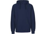 Neutral O63101 | Felpa Con Cappuccio Da Uomo / Felpa Con Cappuccio / 100% Cotone Equosolidale - Colore: Navy - Taglia: 3XL