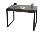 Schreibtisch MCW-L53, BüRotisch Computertisch Arbeitstisch, Metall 100X54Cm ~ Marmor-Optik Grau