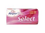 Fripa 1030809 Toilettenpapier Select - 3-Lagig, GepräGt, Hochweiß, 8 Rollen à 250 Blatt