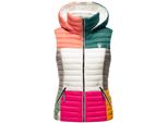 Navahoo Damen Steppweste ÄRmellose Weste Im Colourblocking-Stil Und Kapuze Shadaa Multikulti
