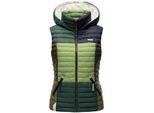 Navahoo Damen Steppweste ÄRmellose Weste Im Colourblocking-Stil Und Kapuze Shadaa Multikulti