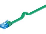 Goobay 96341 Cavo Patch Cat 6A Piatto, U/Utp, Verde, 5 M - Materiale Rame