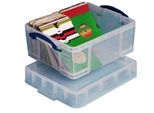 Scatola Di Stoccaggio Really Useful Box 18 Litri Xl Trasparente