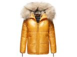 Navahoo Damen Winterjacke Warm GefüTterte Steppjacke Mit Kunstfellkapuze Tikunaa