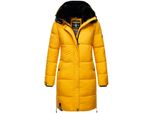 Marikoo Damen Winterjacke Steppmantel Weichem Innenkragen & Abnehmbarer Kapuze Streliziaa