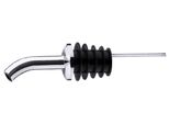 Versatore Per Bottiglie Con Tubo Curvo: In Acciaio Inox, Altamente Lucidato, Con Tappo In Polipropilene, Con Tubo Di Sfiato, Adatto A Tutti I Liquidi, Per Bottiglie Da 0,7 A 1,0 Litri