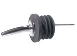 Versatore Per Bottiglie, Grande, In Acciaio Inox Con Lamella In Gomma, Per Bottiglie Da 3 Litri Con Aperture Più Grandi Di Circa 25-35 Mm, Con Tubo Di Sfiato