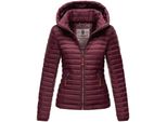Marikoo Damen Stylische Steppjacke ÜBergangsjacke Mit Abnehmbarer Kapuze LöWenbaby