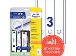 Avery Zweckform L4759-10 Etichette Per Dorso Di File 61 X 297 Mm 10 Fogli