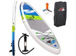 Inflatable SUP-Board F2 F2 Line Up SMO blue Wassersportboards Gr. 11,5 350 cm, blau Stand Up Paddle