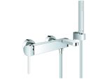 Grohe Eh-Wannenbatterie Plus 33547 Wandmontage Mit Brausegarnitur Chrom, 33547003 33547003