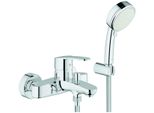 Grohe Eh-Wannenbatterie Eurostyle C 33592 Mit Wandhalterset Chrom, 3359220A 3359220A