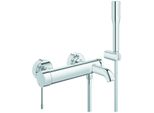 Grohe Wannenarmatur Essence Mit Brausegarnitur Chrom, 25249001 25249001