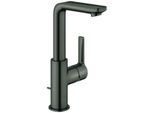 Grohe Einhand-Waschtischbatterie Lineare 23296_1 L-Size Hard Graphite GebüRstet, 23296AL1 23296AL1