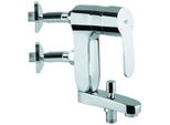Grohe Einhebel-Wannenbatterie Eurostyle C Vertica, 23302 Anschlusswinkel 45 Grad Chrom 23302000