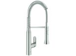 Grohe Einhebel-SpüLtischbatterie K7 Medium, 31379 Mit Profibrause Supersteel 31379DC0