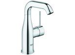 Grohe Waschtischarmatur Essence M-Size U-Auslauf Glatter KöRper Chrom, 24176001 24176001