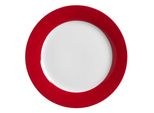 Flirt By R&B 538526 Doppio Piatto Da Portata / Piatto Piano, Ø 27 Cm, Porcellana, Rosso
