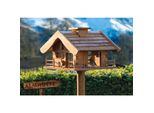 Dobar Großes Vogelfutterhaus Almütte mit Ständer, XXL-Vogelhaus