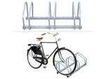 Hengda - Fahrradständer für 3 Fahrräder Fahrräde Aufstellständer Fahrradhalter Mehrfachständer Räder mtb - Silber