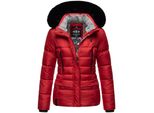 Navahoo Damen Winterjacke Steppjacke Mit Teddyfell & Kunstpelz Kapuze Loveleen