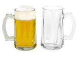 BURI Gläser-Set Biergläser mit Henkel 2er-Set 422ml Bierkrug Bierseidel Trinkgläser