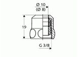 Schell Spezial-Quetschverschraubung 3/8"X8Mm Chrom Mit LäNgenausgleich 265180699"