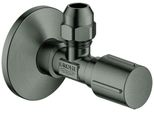 Grohe Eckventil 22037 1/2X3/8'' Rosette Metallgriff Hard Graphite GebüRstet, 22037AL0 22037AL0