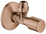 Grohe Eckventil 22037 1/2X3/8'' Rosette Metallgriff Warm Sunset GebüRstet, 22037DL0 22037DL0